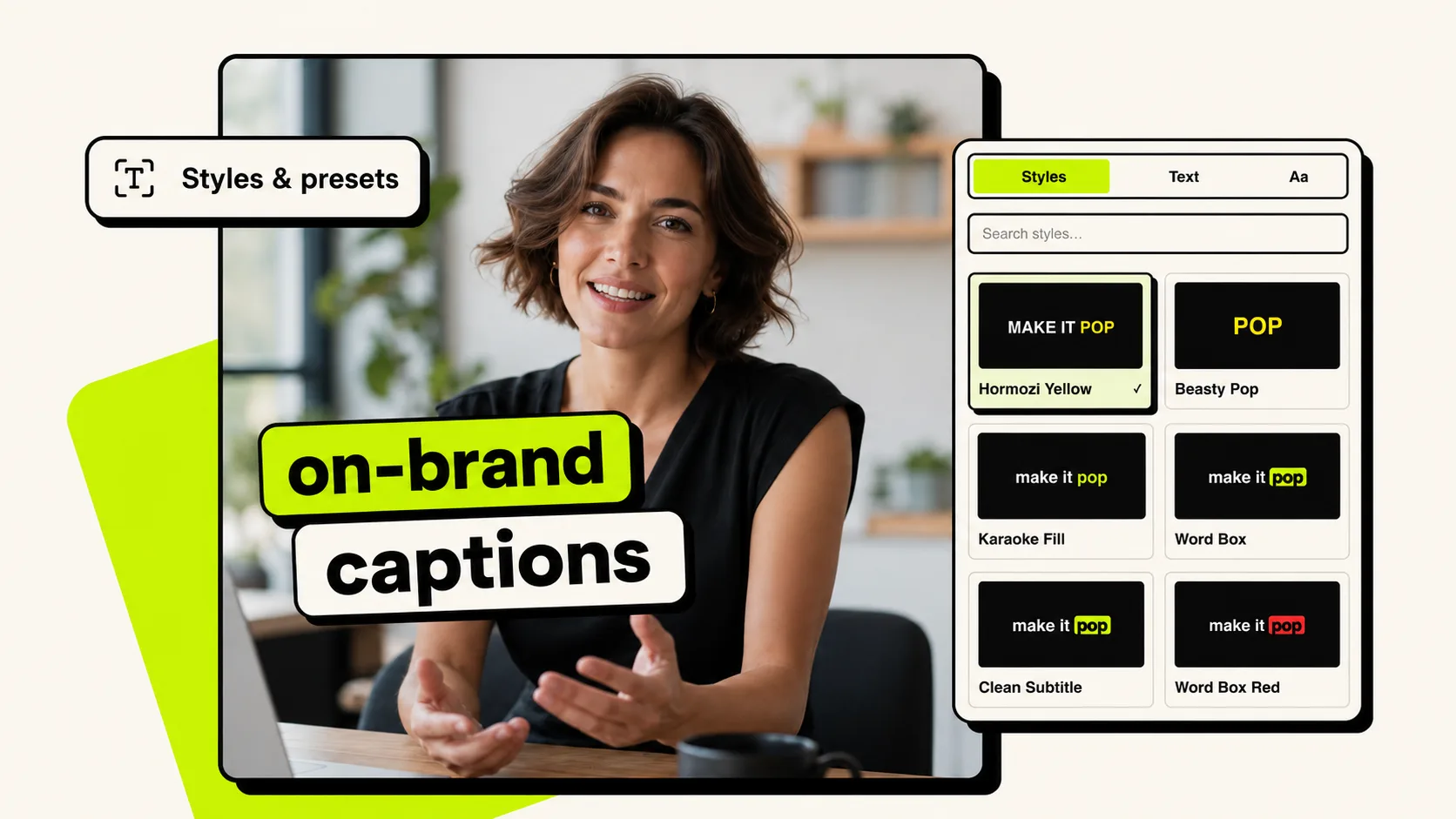 CentClip caption style picker